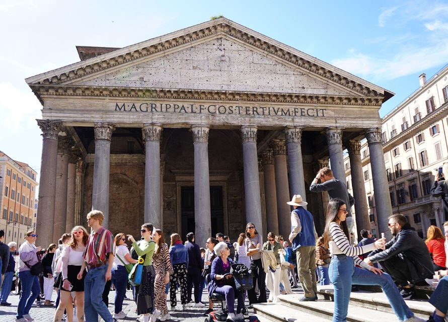 Rome Wheelchair Tour: Accessible Squares and Fountains - Impressive Pantheon Dome