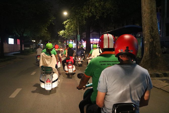 Saigon After Dark Vespa Street Food Tour + Live Music 4 Hours - Pickup Details