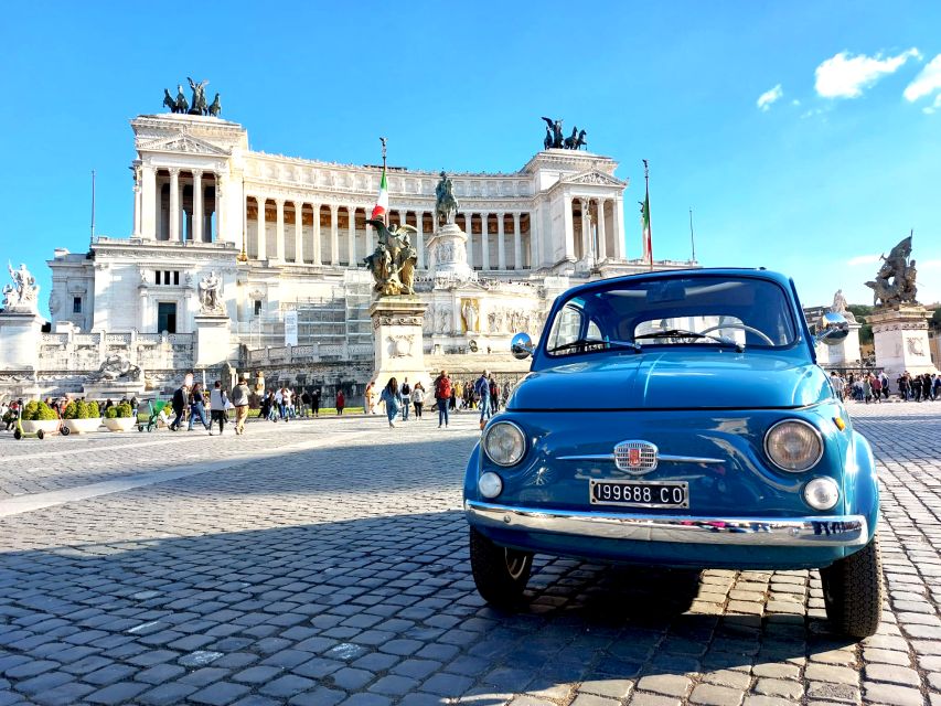 Tour of Rome on Board a Vintage Fiat 500 - Tour Itinerary