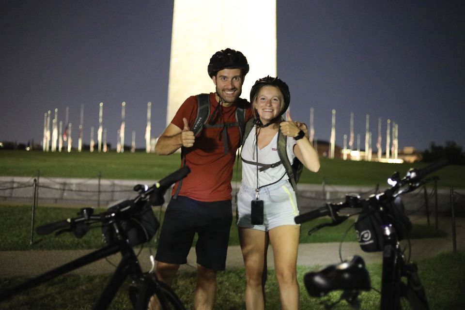 Washington DC Monuments by Night Bike Tour - Inclusions and Amenities