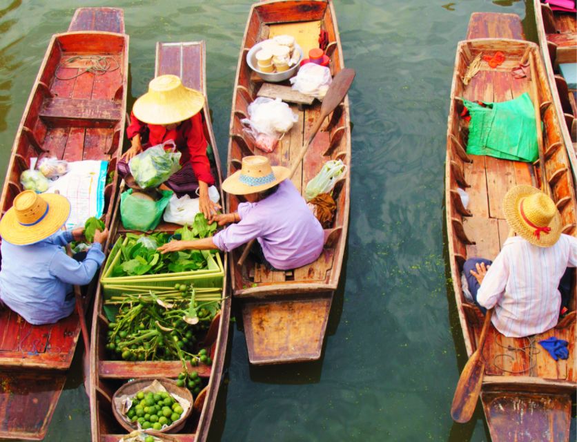 Bangkok: Damneon Saduak Floating & Train Markets Guided Tour - Optional Salt Lake De Maeklong