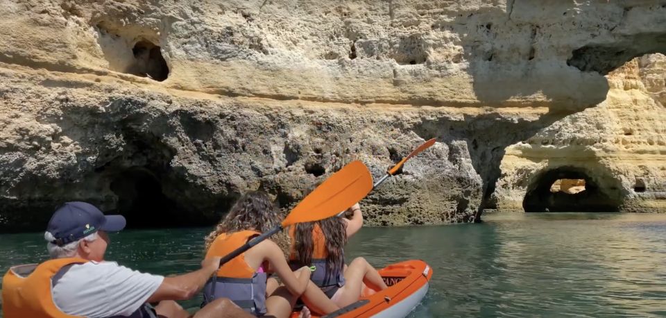 Benagil: Caves, Coves & Secret Beaches Guided Kayaking Tour - Weather and Safety Briefing