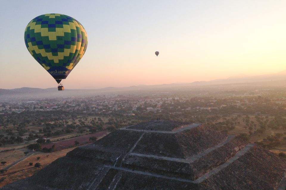 CDMX: Hot-Air Balloon Flight Over Teotihuacan & Breakfast - Aerial View of Archeological Site