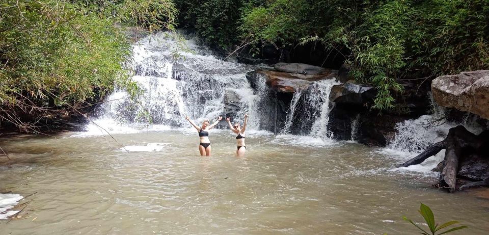 Chiang Mai: 2-Day Jungle Trek With Elephant Farm & Raft Ride - Jungle Waterfall Swim