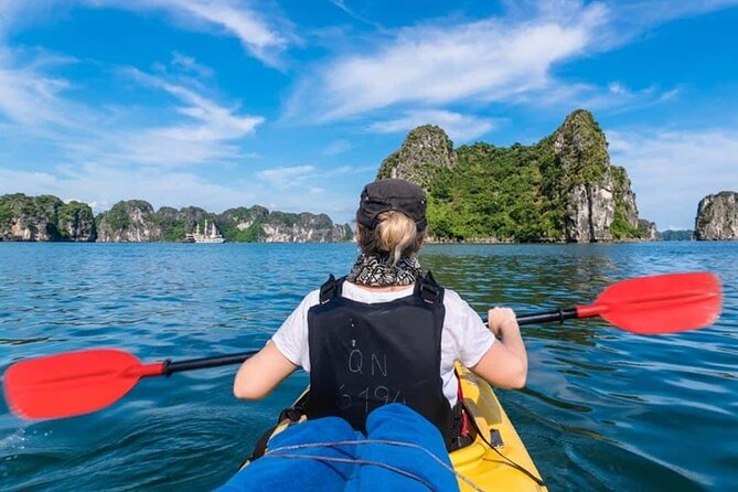 Deluxe Halong Bay Full Day Cruise Small Group,Kayaking,Hiking,Lunch, ALL INCLUDE - Pickup and Meeting Points