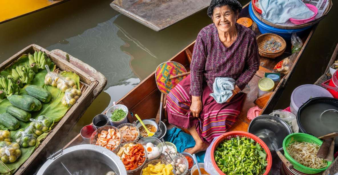 From Bangkok: Railway & Damnoen Saduak Floating Market Tour - Mae Klong Railway Market