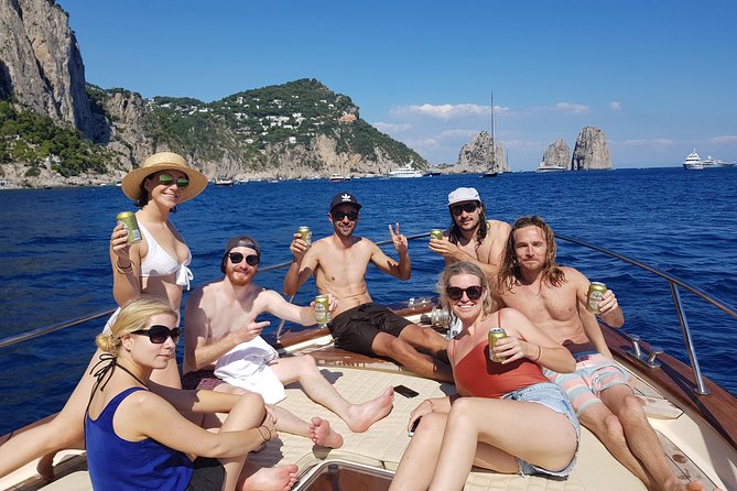 From Sorrento: Capri Shared Tour by Boat + Swim & Snorkel - Group Size