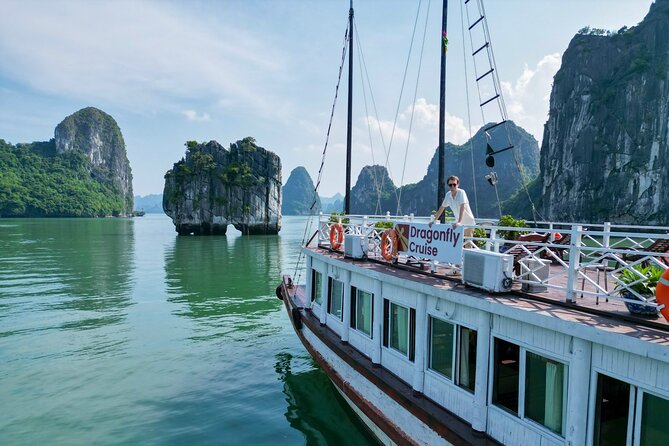 Halong Islands, Caves, Kayak, Lunch Day Tour W Dragonfly Cruise - Private Transportation to Hanoi