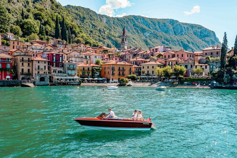 Lake Como: Classic Speedboat Private Tour With Lunch
