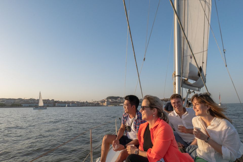 Lisbon: Daytime/Sunset/Night City Sailboat Tour With Drinks - Sail Under 25 of April Bridge