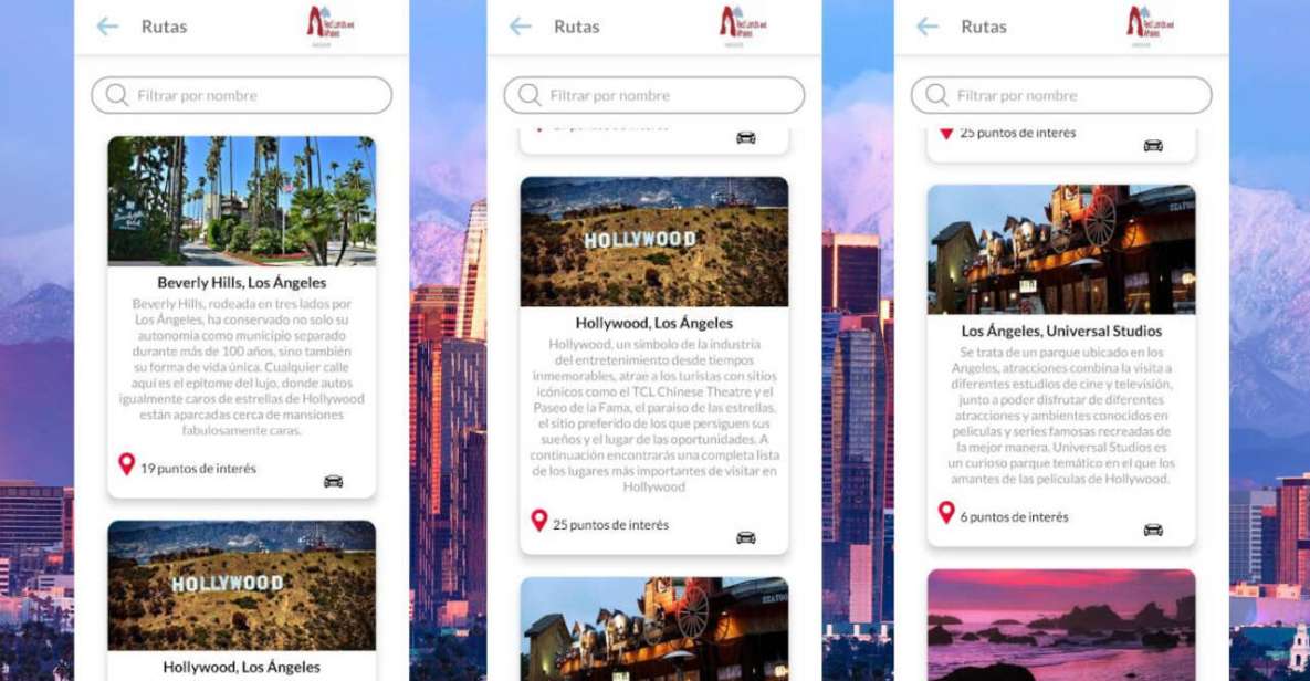 Los Angeles Self-Guided Tour App - Multilingual Audioguide - Tour Highlights