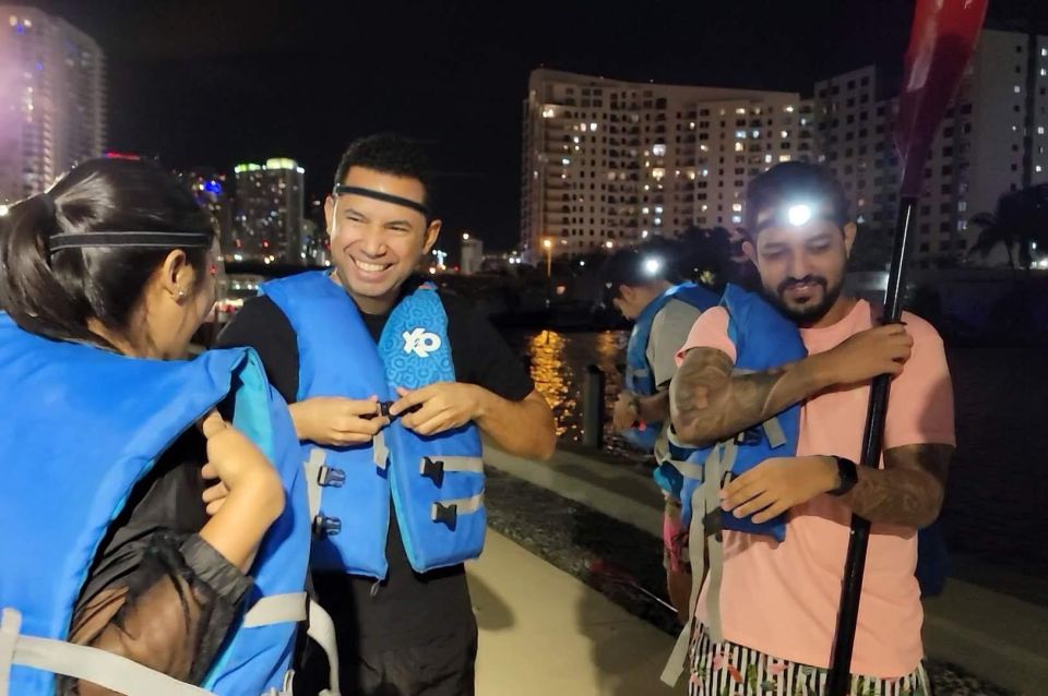 Miami: Guided LED-LIT Kayak Night Tour With Drinks - Included Amenities