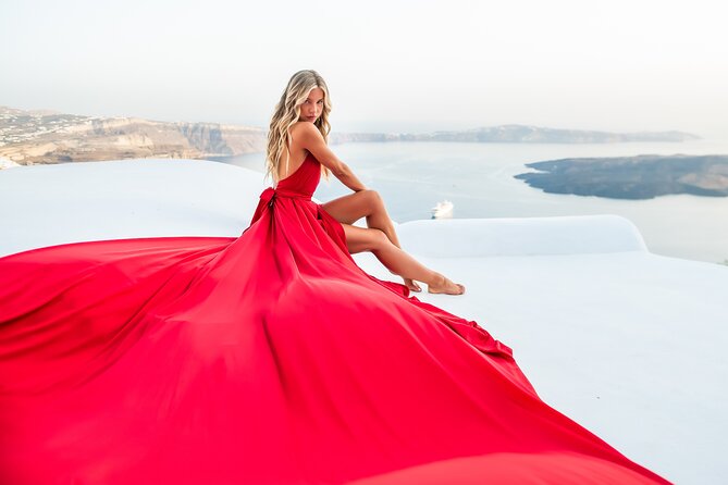 Professional Flying Dress Photoshoot In Santorini - Transportation and Tour Type