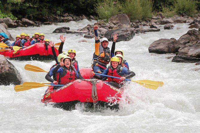 River Rafting Lütschine in Bernese Oberland - Swimming in Lake of Brienz