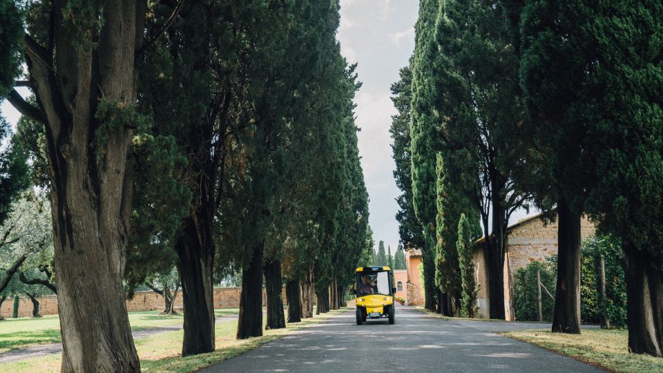 Rome: Appian Way Golf Cart Tour With Roman Catacombs Entry - Important Information