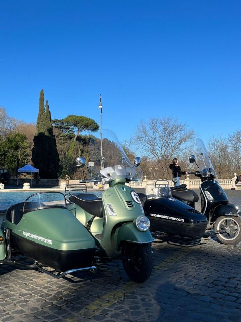 Rome: Day and Night Private Vespa Tour With Hotel Pickup - Vespa Sidecar Experience