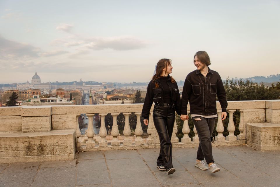 Rome: Romantic Photoshoot at Spanish Steps and Pincio - Convenient Photo Delivery