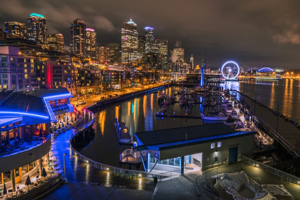 Seattle: Scenic Night Tour With Space Needle & Skywheel - Hassle-free Pickup and Drop-off