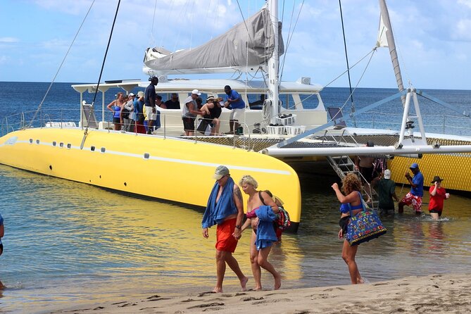 St Kitts Full Day Catamaran to Nevis - Snorkeling in the Cove