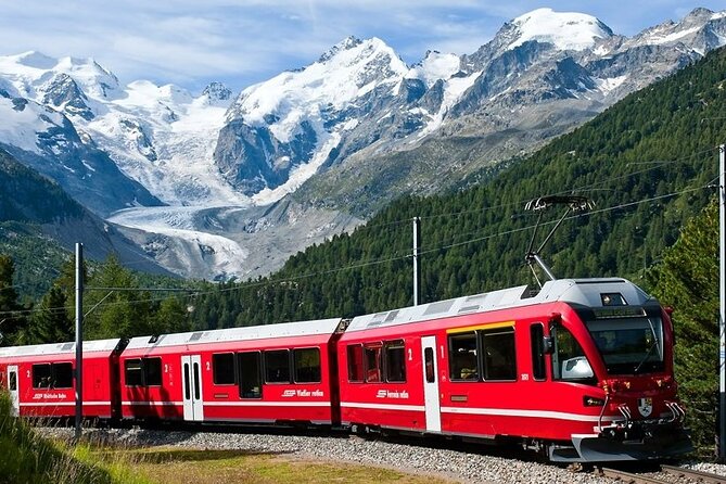 Tour Bernina Red Train and St Moritz From Milan - Scenic Train Journey