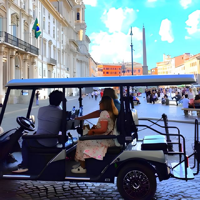 3 Hours Golf Cart Art and Wine Tour of Rome - Smoking Restrictions