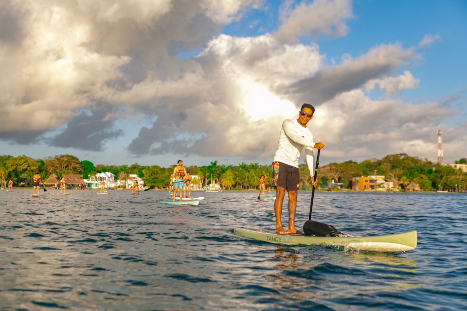 Bacalar: Sunrise Paddleboard Tour With Floating Picnic - Discover Cenotes