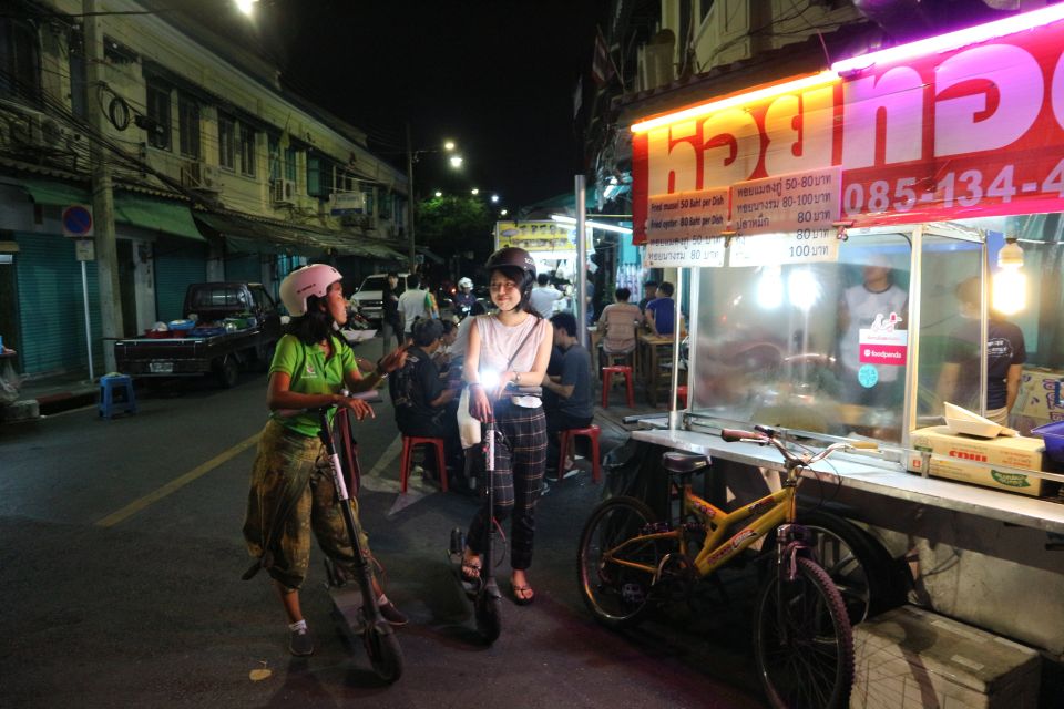 Bangkok: E-Scooter Night Tour With Local Street Food - Witness the Citys Landmarks