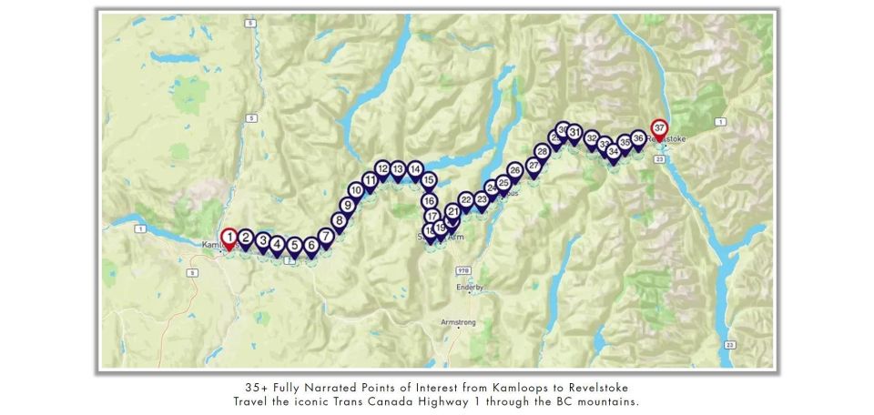 Between Kamloops & Revelstoke: Smartphone Audio Driving Tour - Geology and Wildlife