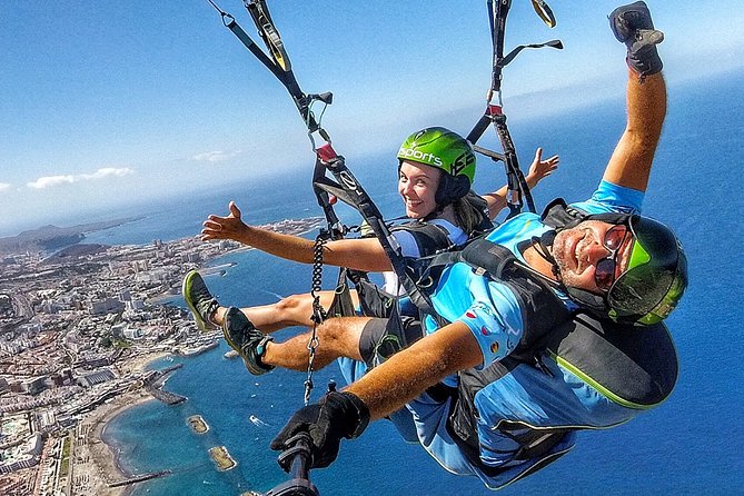 BRONZE Tandem Paragliding Flight in South Tenerife, Free Pick up - Capture the Adventure