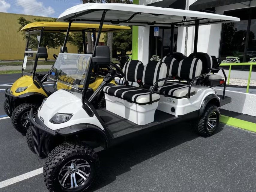 Fort Lauderdale: 6 People Golf Cart Rental - Included Features