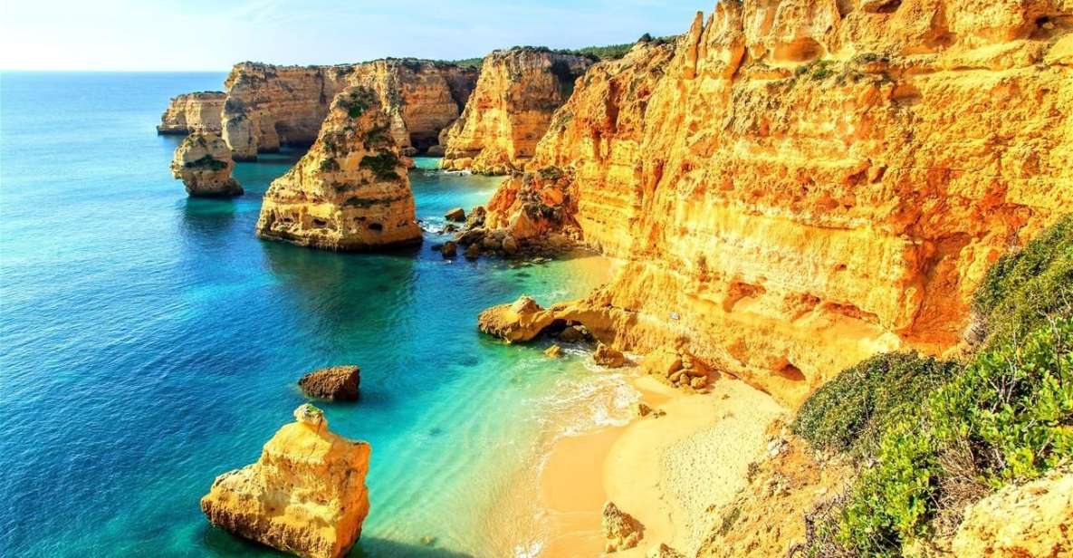 From Faro: Benagil Cave, Marinha, & Carvoeiro Full-Day Tour - Cliff Jumping in Algar Seco