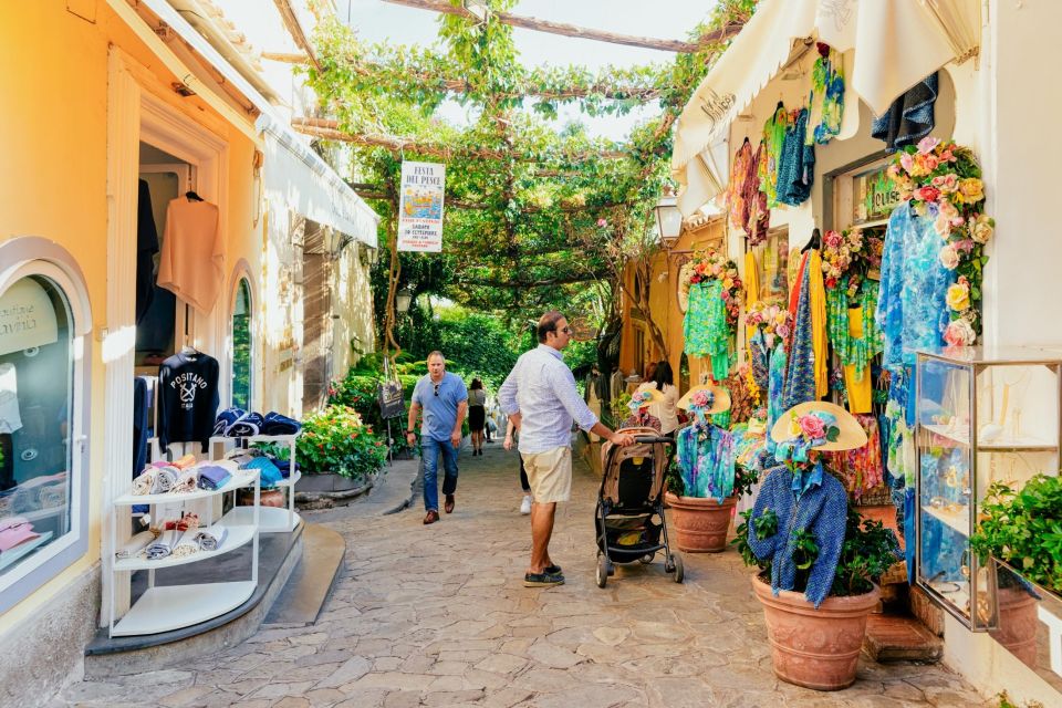 From Naples or Salerno: Private Tour Sorrento Positano Amalfi - Positano: Picturesque Streets and Boutiques