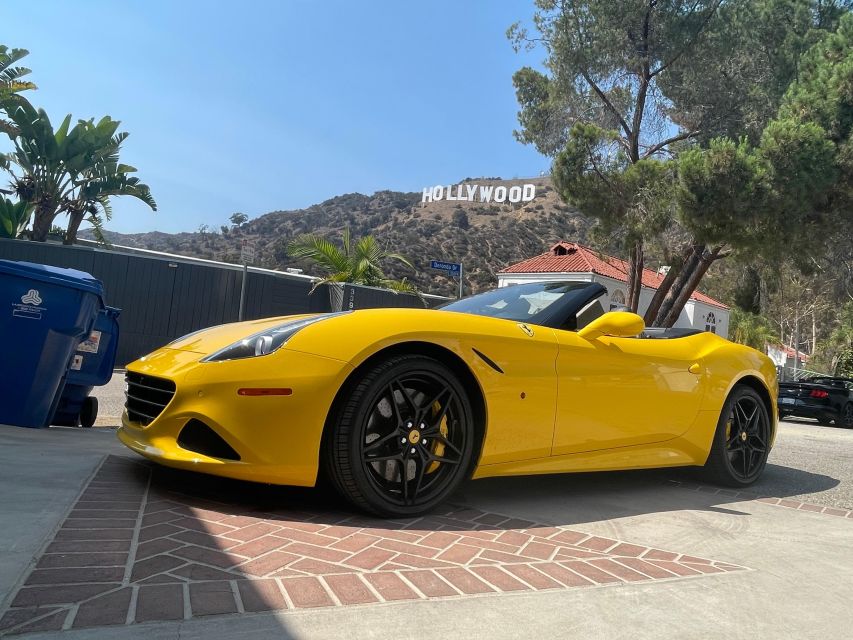 Hollywood Sign 50 Min Ferrari Driving Tour - Additional Services and Options