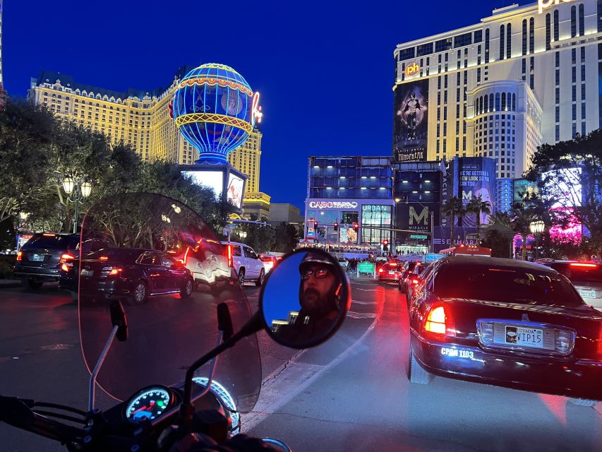 Las Vegas: Sidecar Tour of the Las Vegas Strip by Night - Bellagio Fountains After Dark