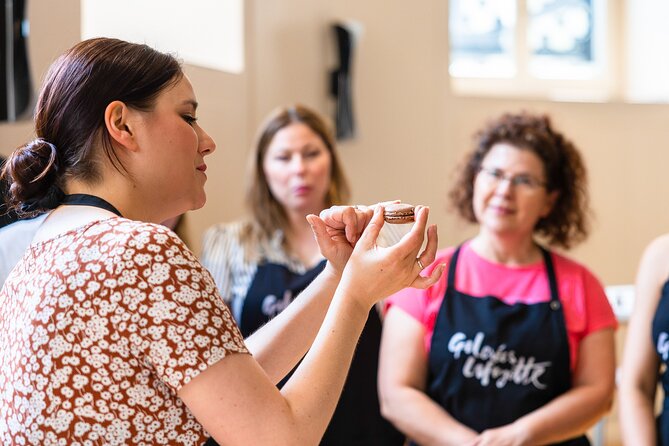 Macaron Bakery Class at Galeries Lafayette Paris - Preparing Macaron Shells and Ganache