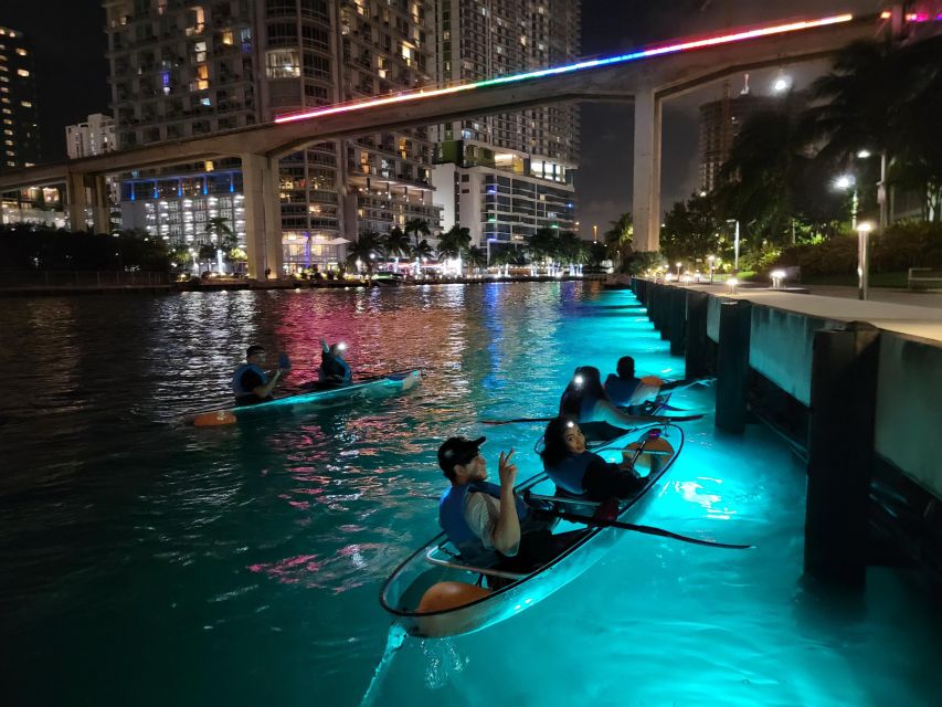 Miami: Guided LED-LIT Kayak Night Tour With Drinks - Meeting Location