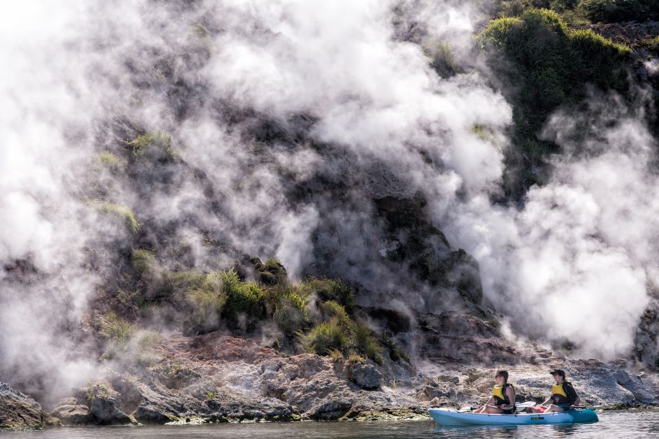 Rotorua: Guided Waimangu Walk and Steaming Cliffs Kayak Tour - Tour Price and Duration