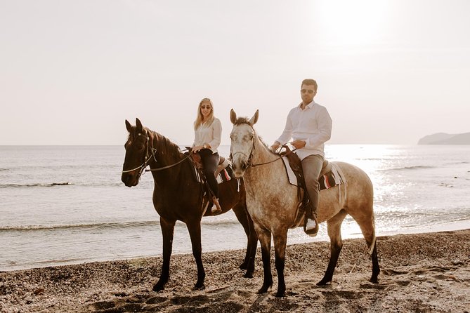 Santorini: Horse Riding to the Black Sandy Beach (Eros Beach) - Return to the Stables