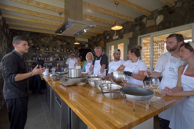 Santorini Private Cooking Class and Wine Tasting Tour - Winery Immersion