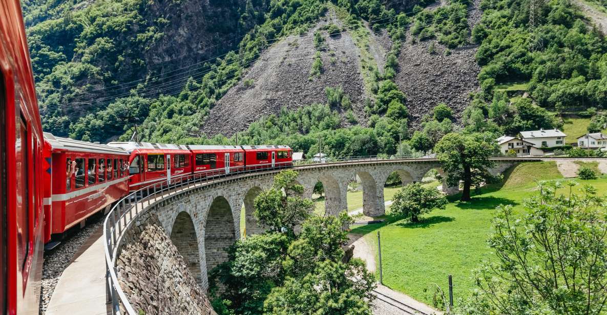 Tirano to St. Moritz: Bernina Red Train Return Day-Ticket - Route Highlights