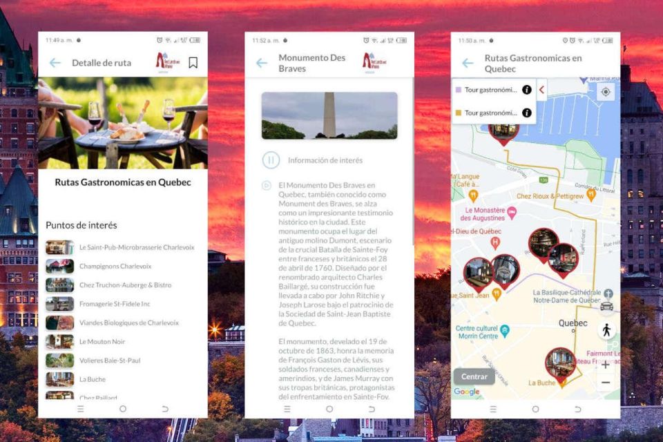 APP Self-Guided Routes Quebec With Multi-Language Audioguide - Accessibility