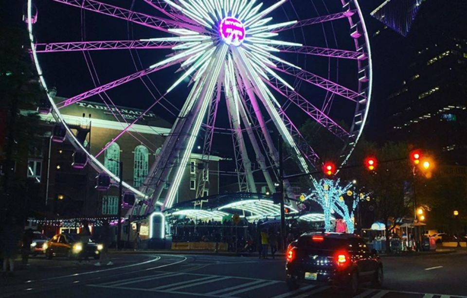 Atlanta: City Lights Night Tour With Photos & Dinner Stop - Filming Locations and Street Art