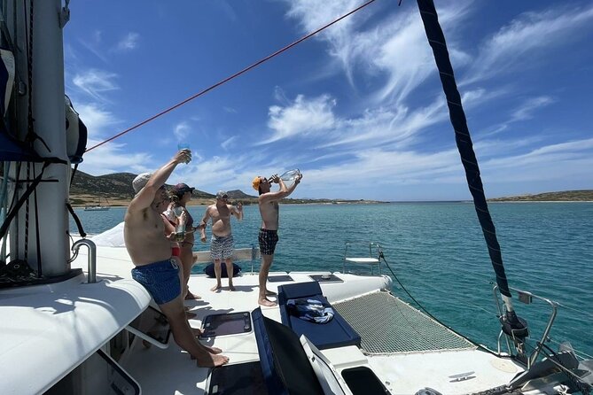 Catamaran Semi Private Cruise Paros Antiparos Includes Food and Drinks - Fitness Level and Group Size