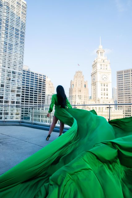 Chicago: Luxury Private Flying Dress Photoshoot 2 Locations - Pricing and Inclusions