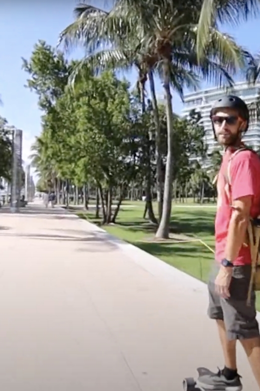 Electric Skateboarding Tours Miami Beach With Video - Video Recording