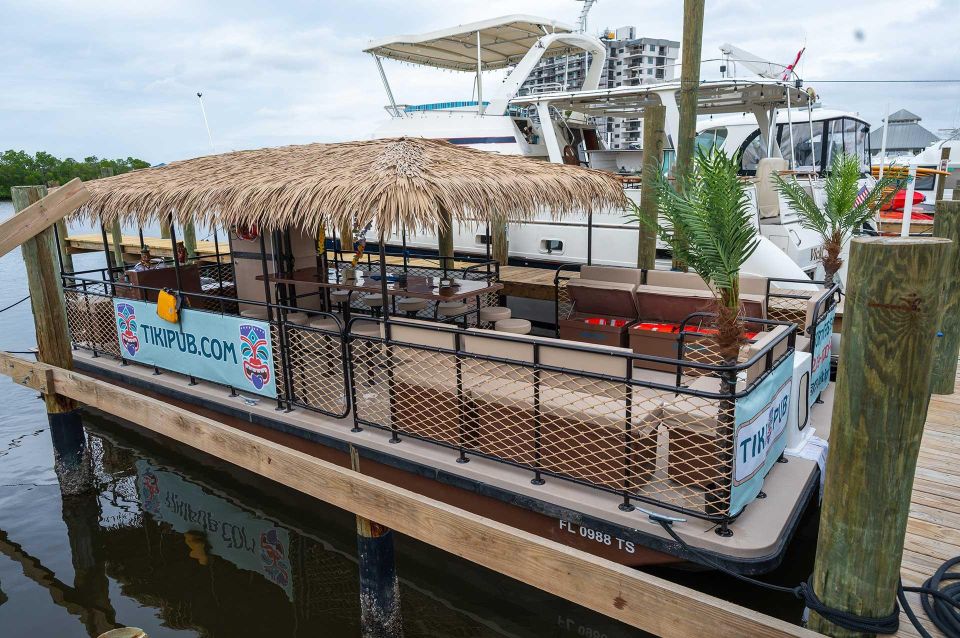 Fort Myers Beach: Tiki Pub Sunset Cruise With BYOB - Transportation and Embarkation