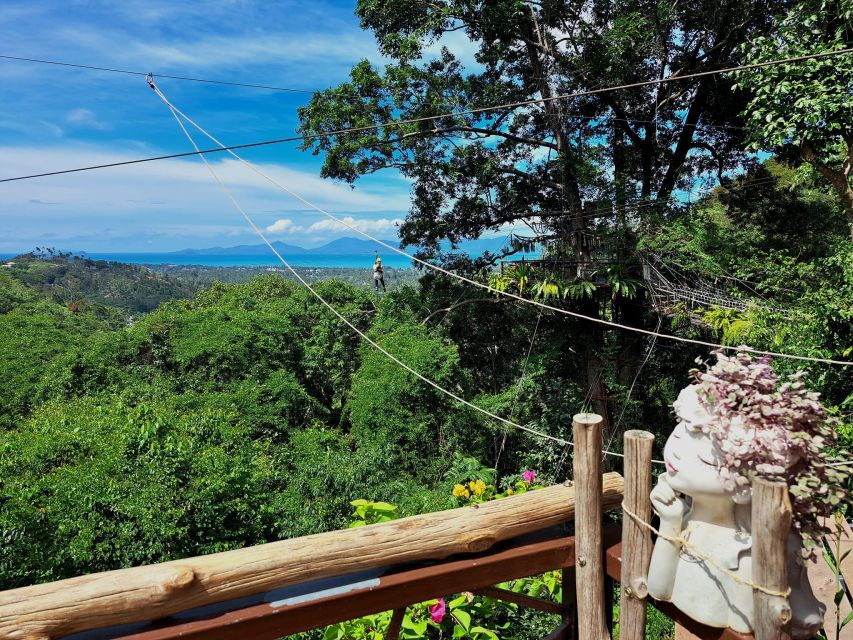 From Koh Samui: Tree Bridge Zipline and Café Experience - Arrival and Hotel Pickup