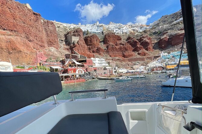 Half Day Premium Catamaran Cruise in Santorini Including Oia - Tour Group Size