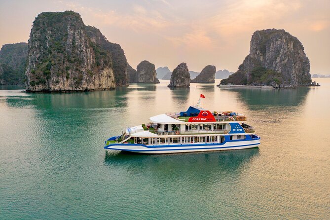 Halong Bay and Cave Full-Day Cruise,Lunch,Cave,Island,Beach From Hanoi - Transportation and Logistics