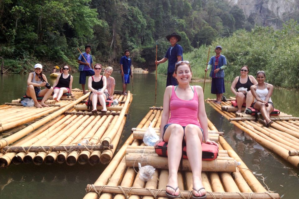 Khao Lak: Khao Sok Bamboo Rafting and Elephant Bathing Trip - Bamboo Rafting on Khao Sok River